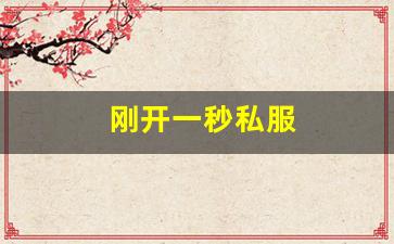 刚开一秒私服(刚开一秒手游传奇发布网)