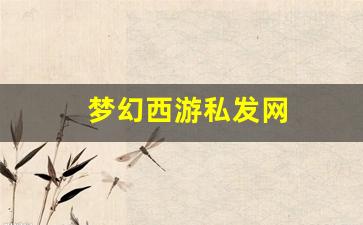 新开sf梦幻西游：梦幻西游私发网(梦幻西